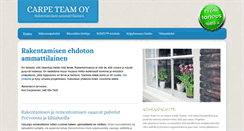 Desktop Screenshot of carpeteam.fi